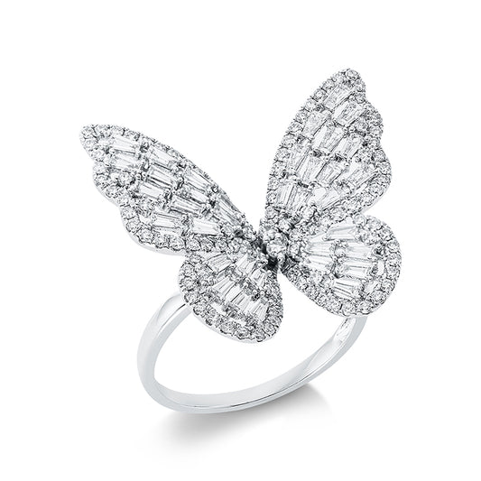 Ring 18 kt WG Schmetterling