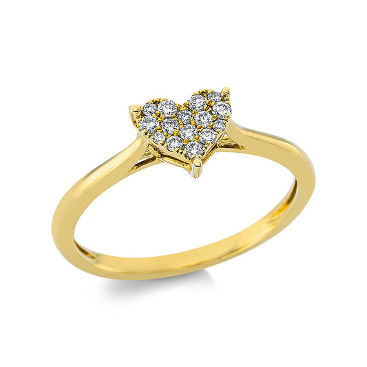 Ring 18 kt GG Herz