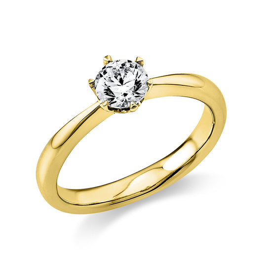 Ring 6 prongs 18 kt gold, GIA1373735187