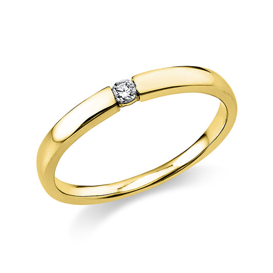 Ring 14 kt gold, polished