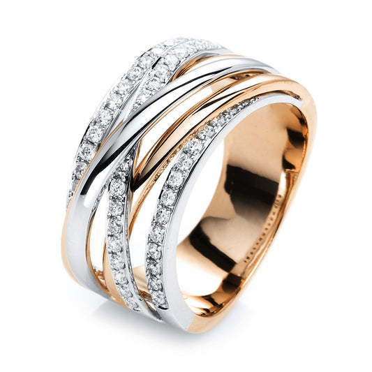 Ring 18 kt RG+WG