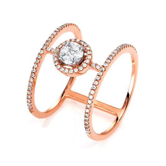 Ring 18 kt rose gold