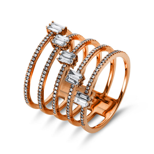 Ring 18 kt rose gold