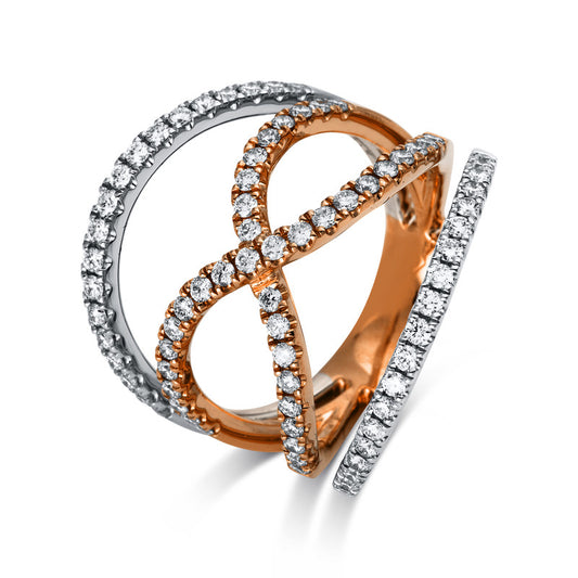 Кольцо 18 узлов RG+WG