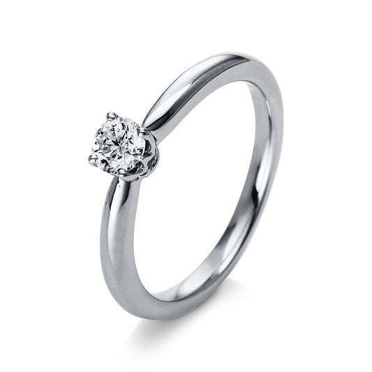 4-prong ring 18 kt WG+P950