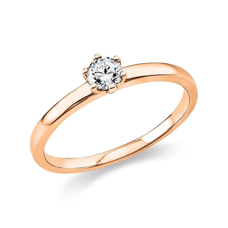 Ring 6 prongs 18 kt