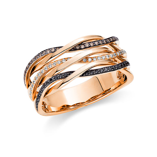 Кольцо 14-каратное розовое золото