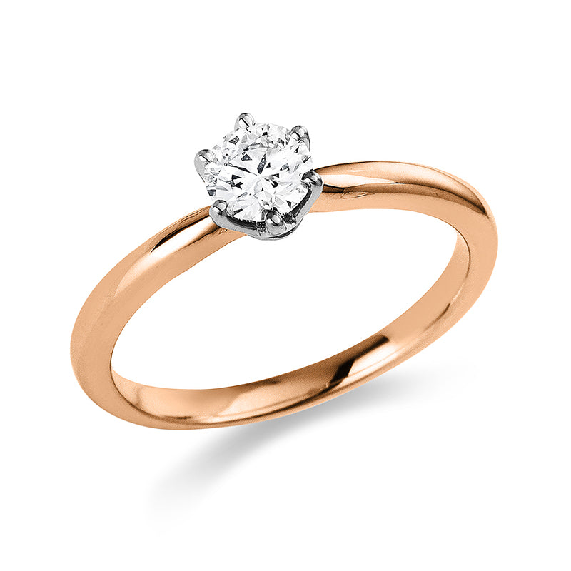 Ring 6 prongs 18 kt RG+WG+PT95, 60679763