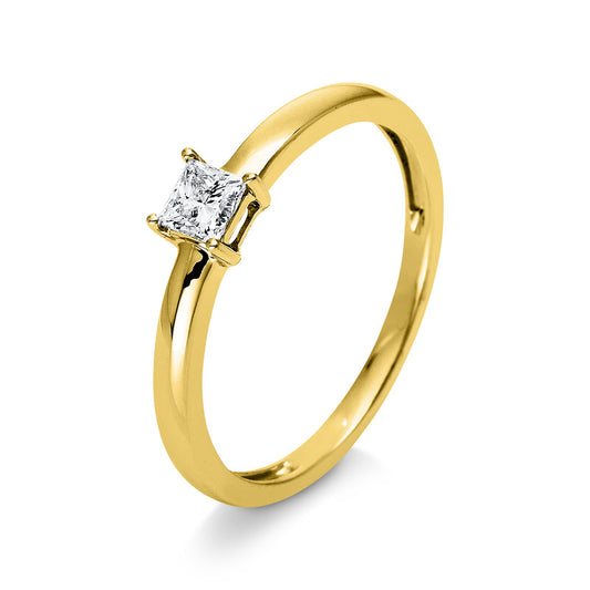 Ring 4 prongs 14 kt gold