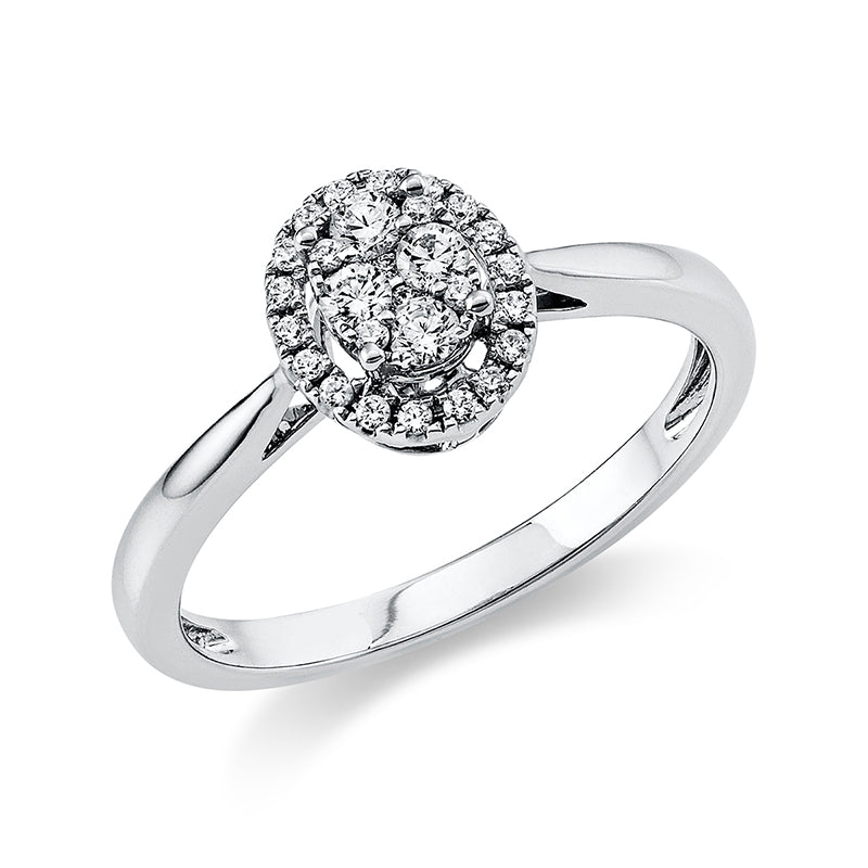 Ring 950 Pt platinum oval