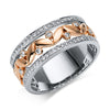 white gold / rose gold / 18kt / 55