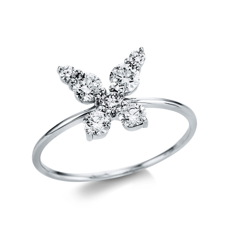 Ring 18 kt WG butterfly