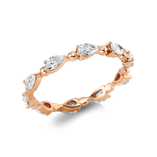 Кольцо 18-каратное розовое золото