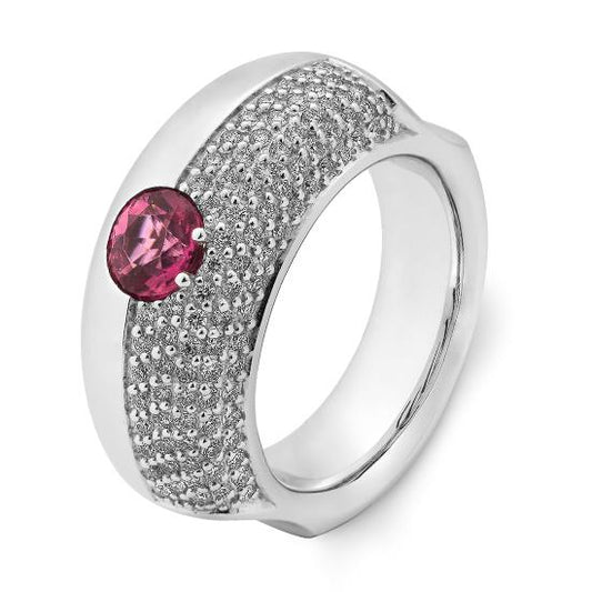 [41044150-4P-278-8] RING - E. PINK TURMALIN TOP QUALITÄT/Brill. 0,667 Ct. G/if