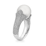 [41038320-4P-6-8] RING - SÜDSEE-PERLE-ZP/Brill. 2,192 Ct. G/if