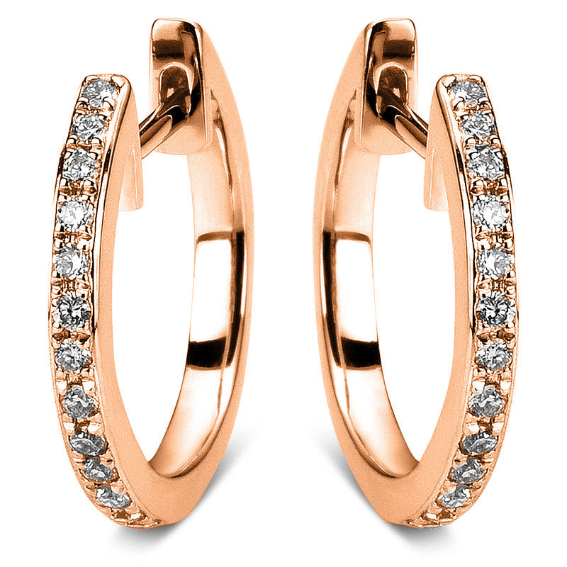 Hoop earrings 18 kt gold