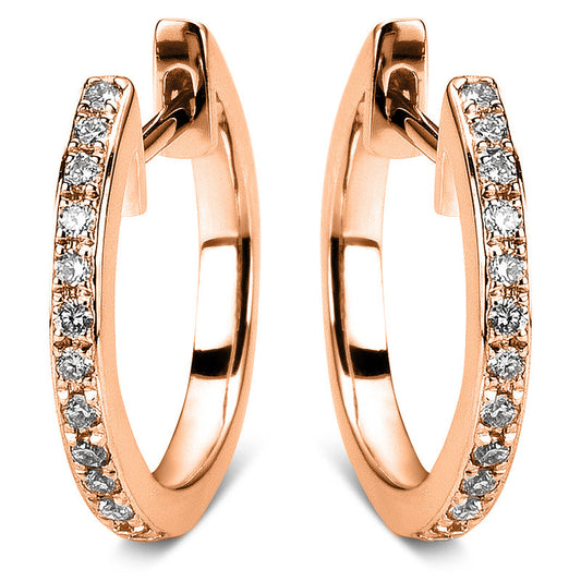 Hoop earrings 18 kt gold