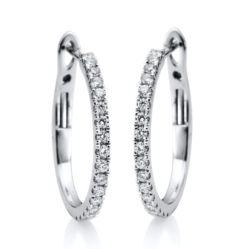 Hoop Earrings 18kt WG