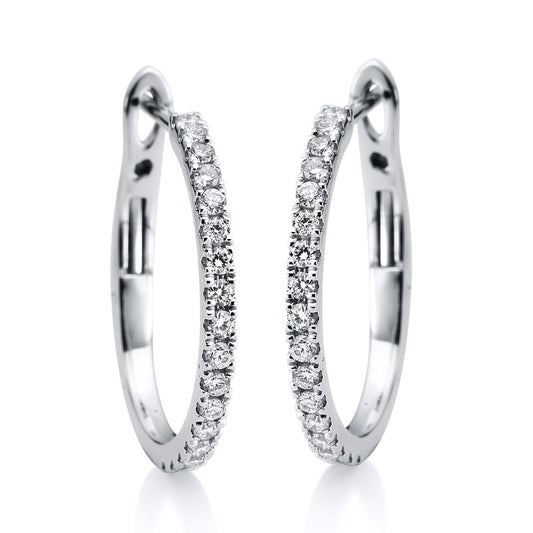 Hoop Earrings 18kt WG