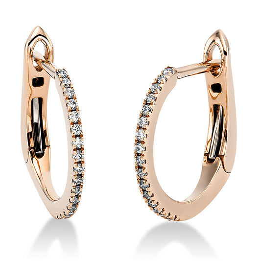 Hoop earrings 18 kt gold