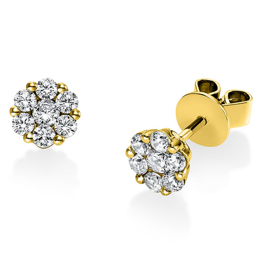 Ear studs 18 kt gold