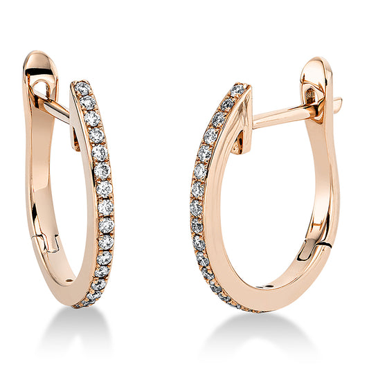 Hoop earrings 18 kt gold