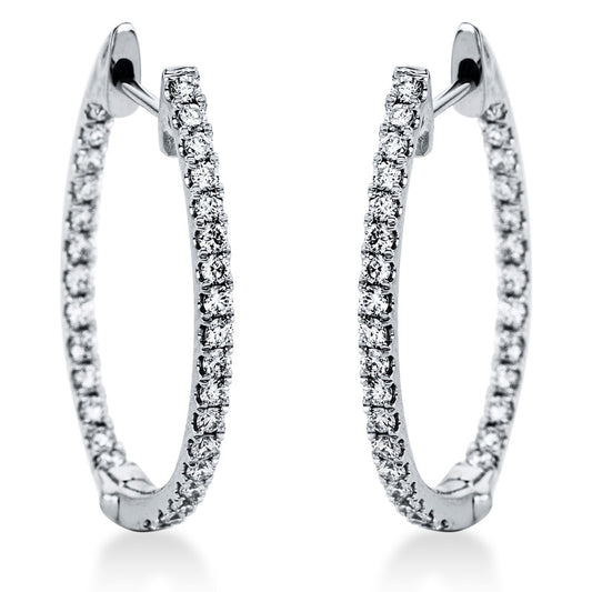 Hoop Earrings 18kt WG