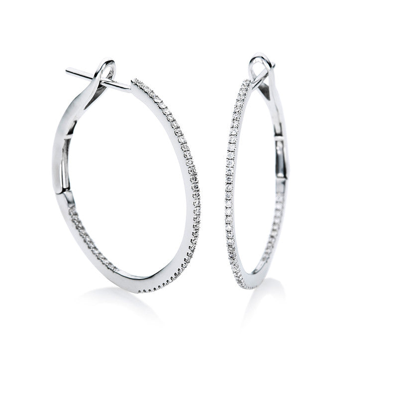 Hoop Earrings 18kt WG