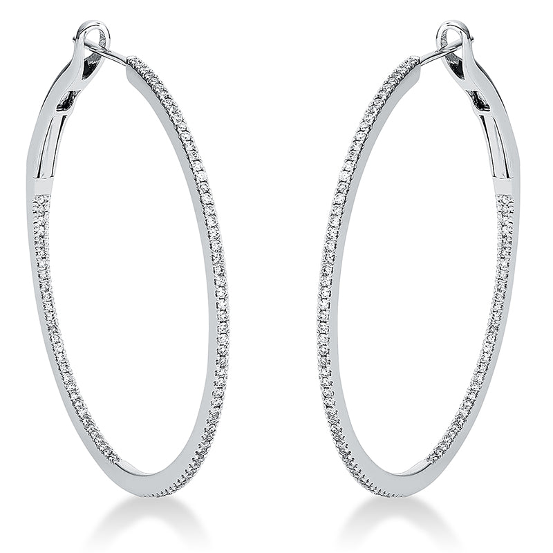 Hoop Earrings 18kt WG