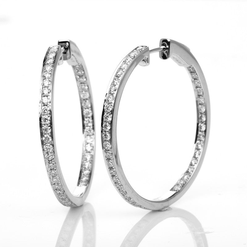 Hoop Earrings 18kt WG