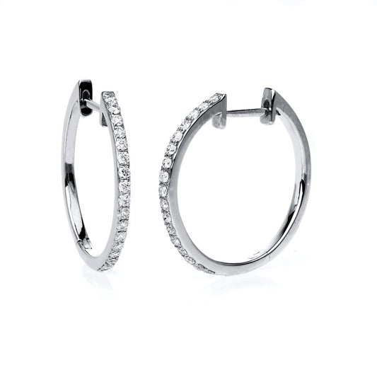 Hoop Earrings 18kt WG