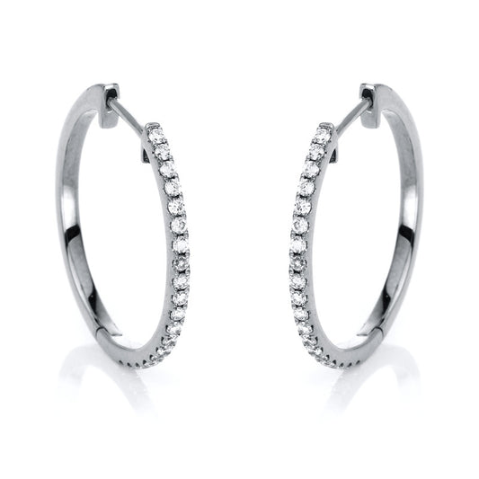 Hoop Earrings 14kt WG