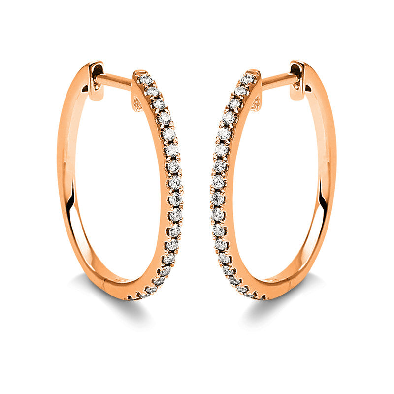 Hoop earrings 18 kt gold