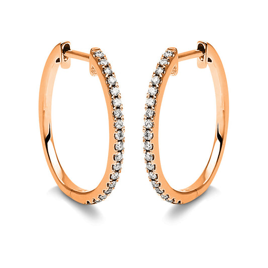 Hoop earrings 18 kt gold