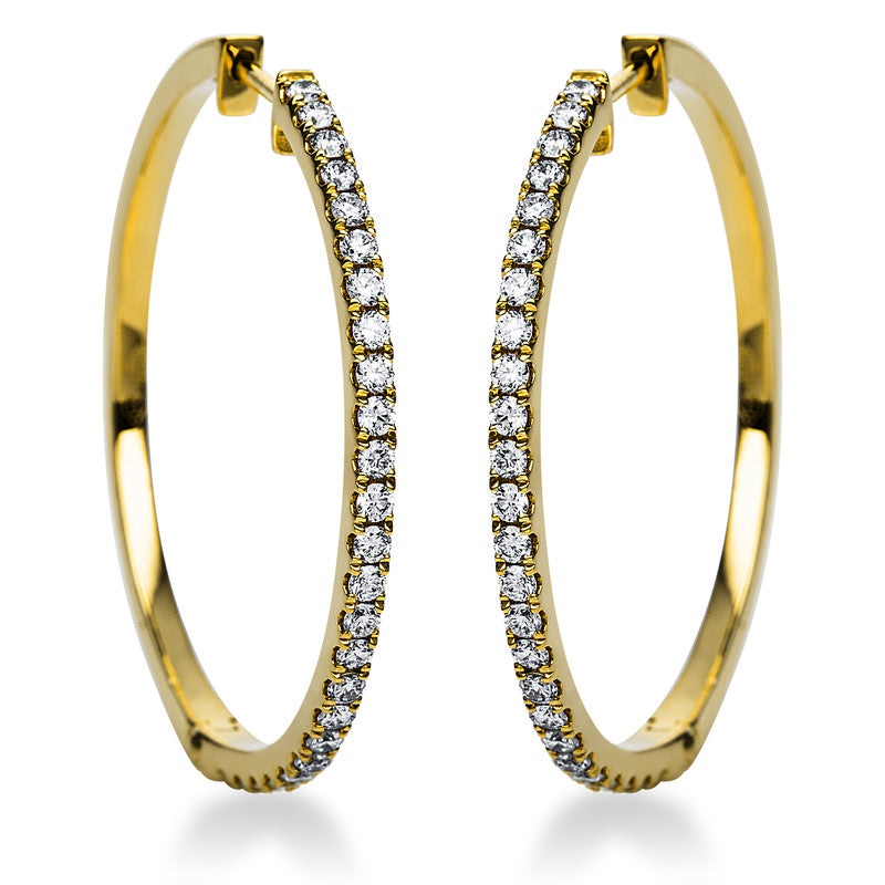 Hoop Earrings 14 kt GG