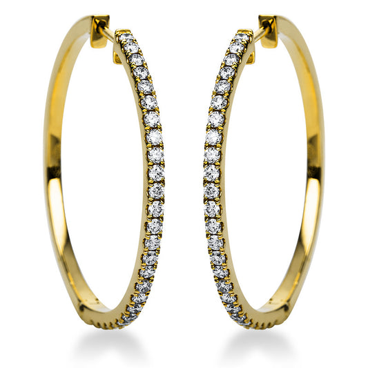 Hoop Earrings 14 kt GG