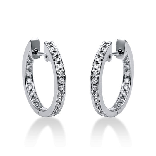 Hoop Earrings 18kt WG