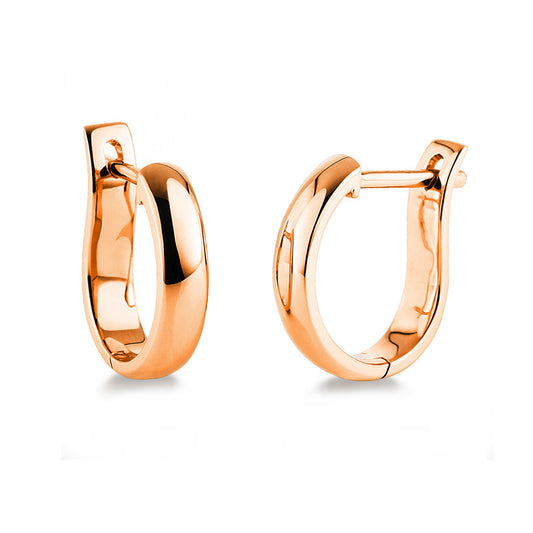 Hoop earrings 18 kt gold