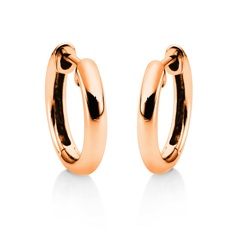 Hoop earrings 18 kt gold