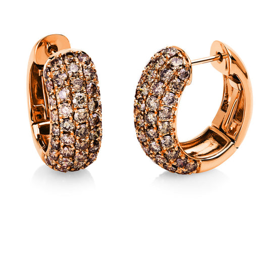 Hoop earrings 18 kt gold