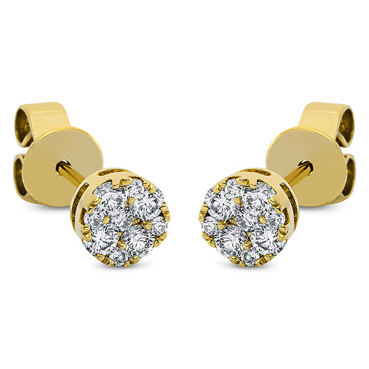 Ear studs 18 kt gold