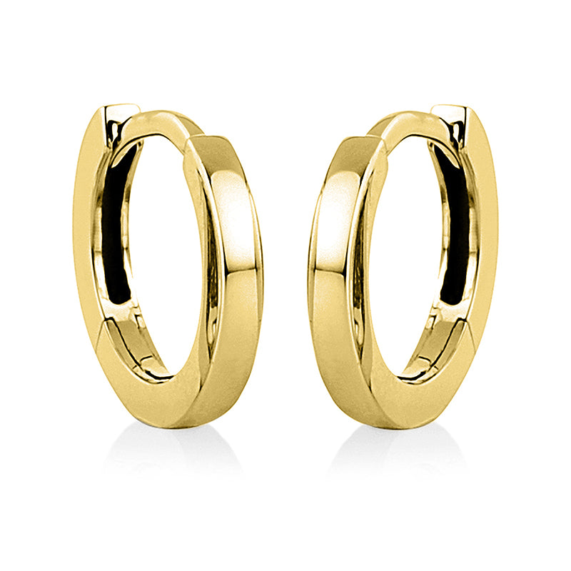 Hoop earrings 18 kt GG, polished