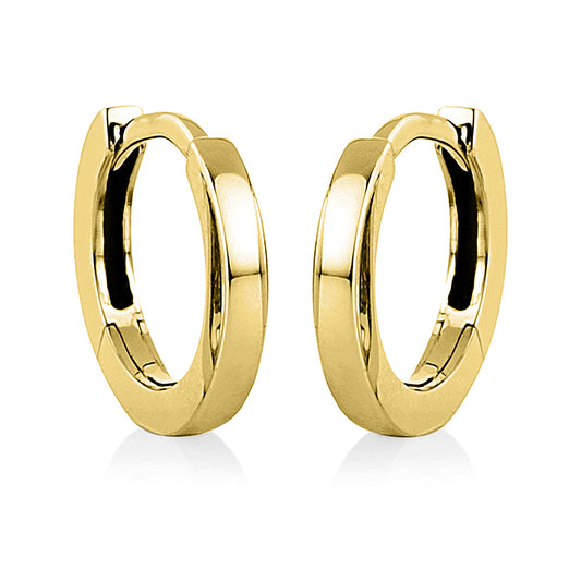 Hoop earrings 18 kt GG, polished