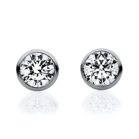 Ear studs frame 18 kt WG V frame