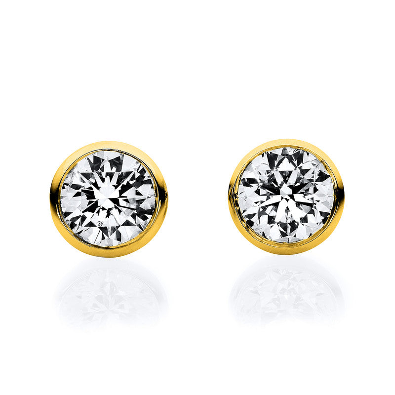 Ear studs frame 18 kt GG V-frame