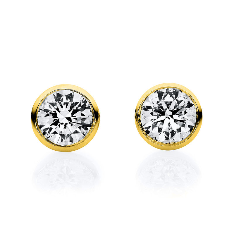 Ear studs frame 18 kt GG V-frame