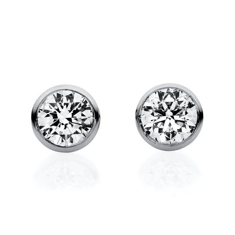 Ear studs frame 18 kt WG V frame