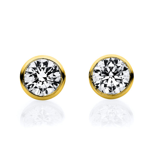 Ear studs frame 18 kt GG V-frame