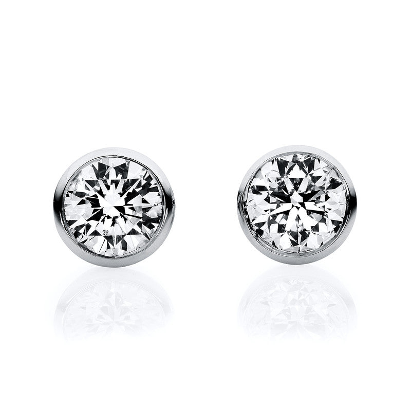 Ear studs frame 18 kt WG V frame