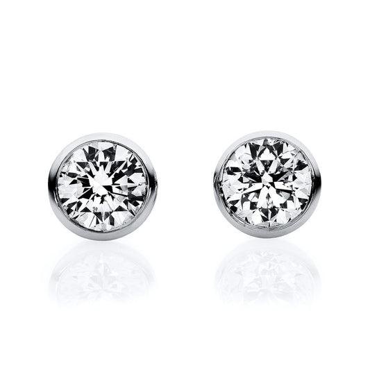 Ear studs frame 18 kt WG V frame